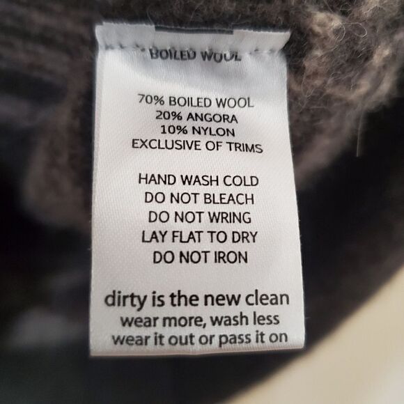 Horny Toad button-up Sweater Size Small Wool Blend Striped Gray - Picture 5 of 5